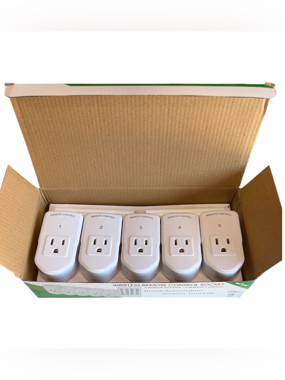 BN-LINK ES1513-5-2 Wireless Remote Control Outlets 5 Pack + 2 Remotes New